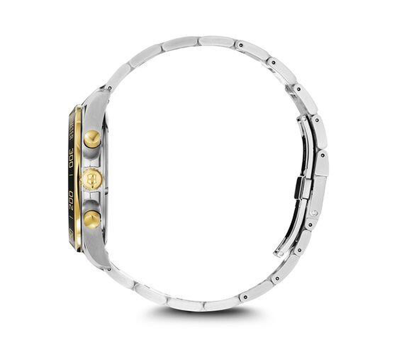 Product image: Fieldforce classic chronograph, 42, dark grey dial, silver/gold two tone bracelet-null