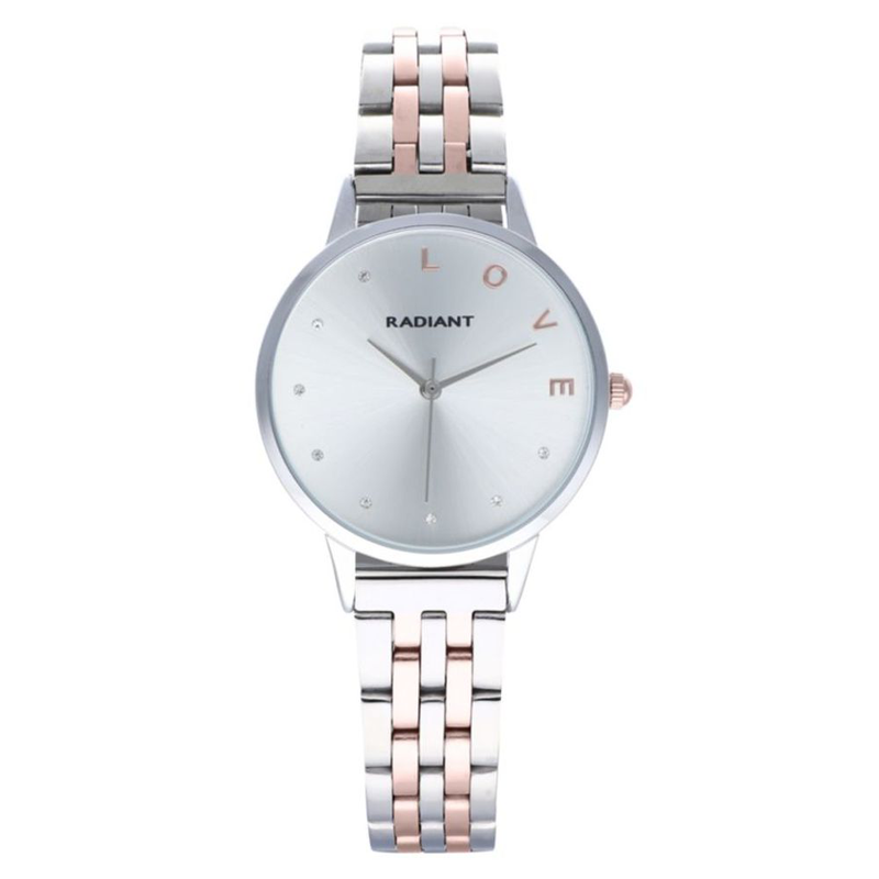 Gray stainless steel bracelet watch-null
