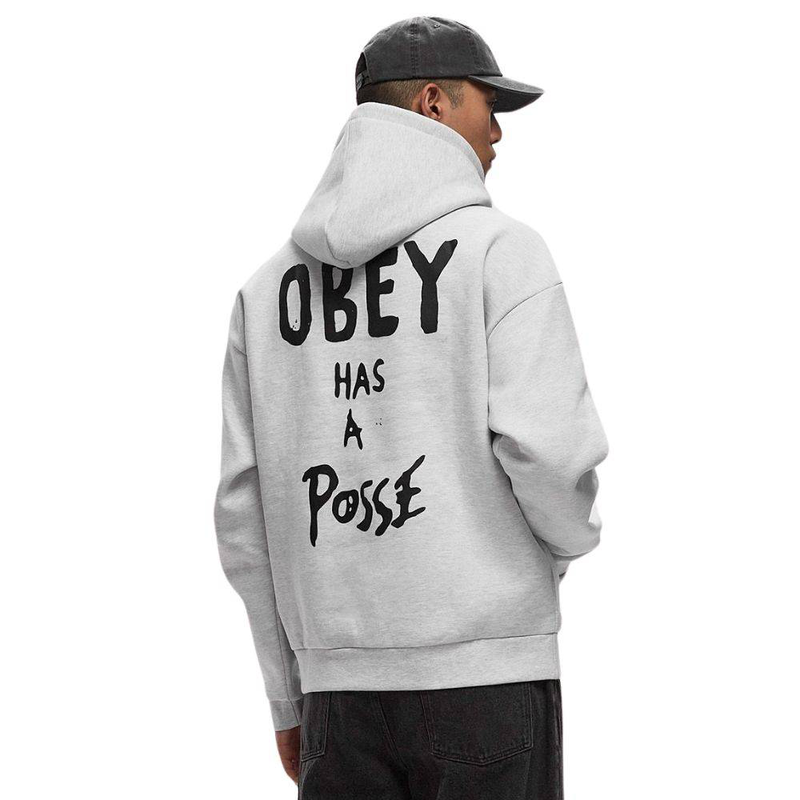 Obey posse extra heavy hood fleece-null