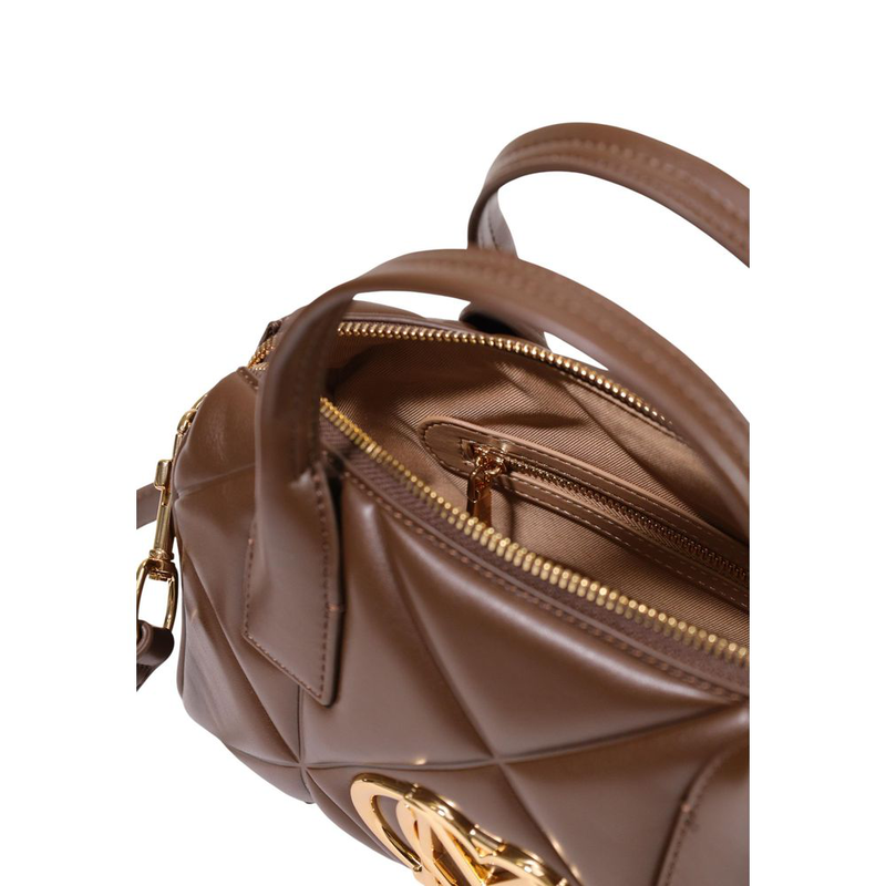 Brown polyethylene handbag-null