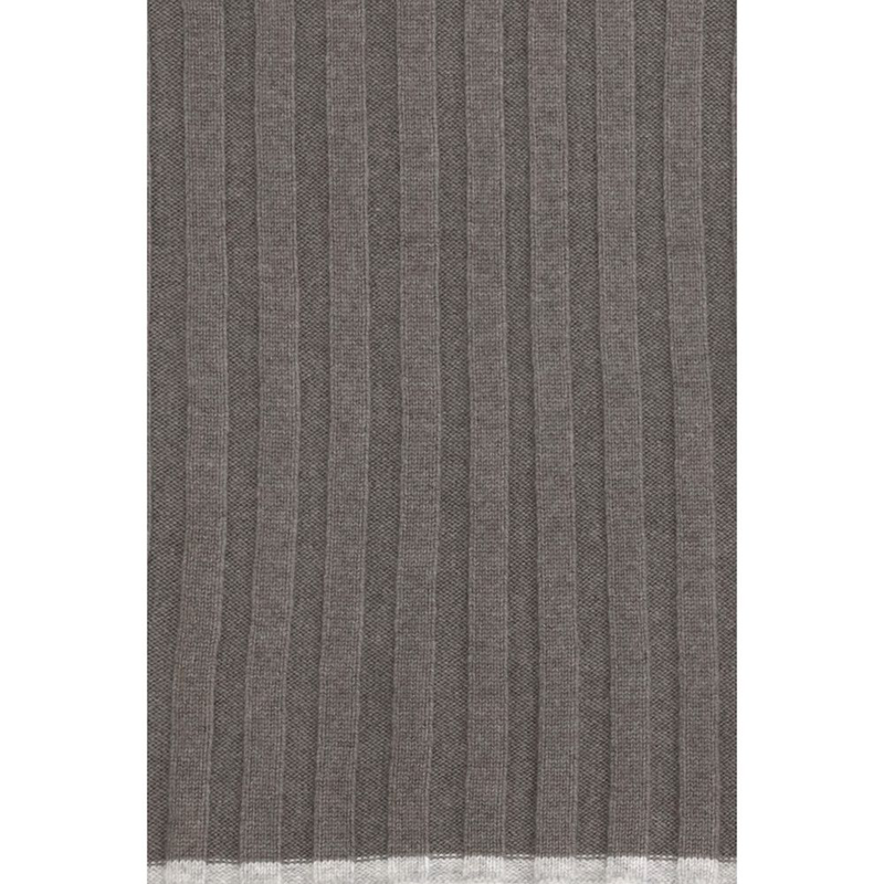 Brown cashmere scarf-null