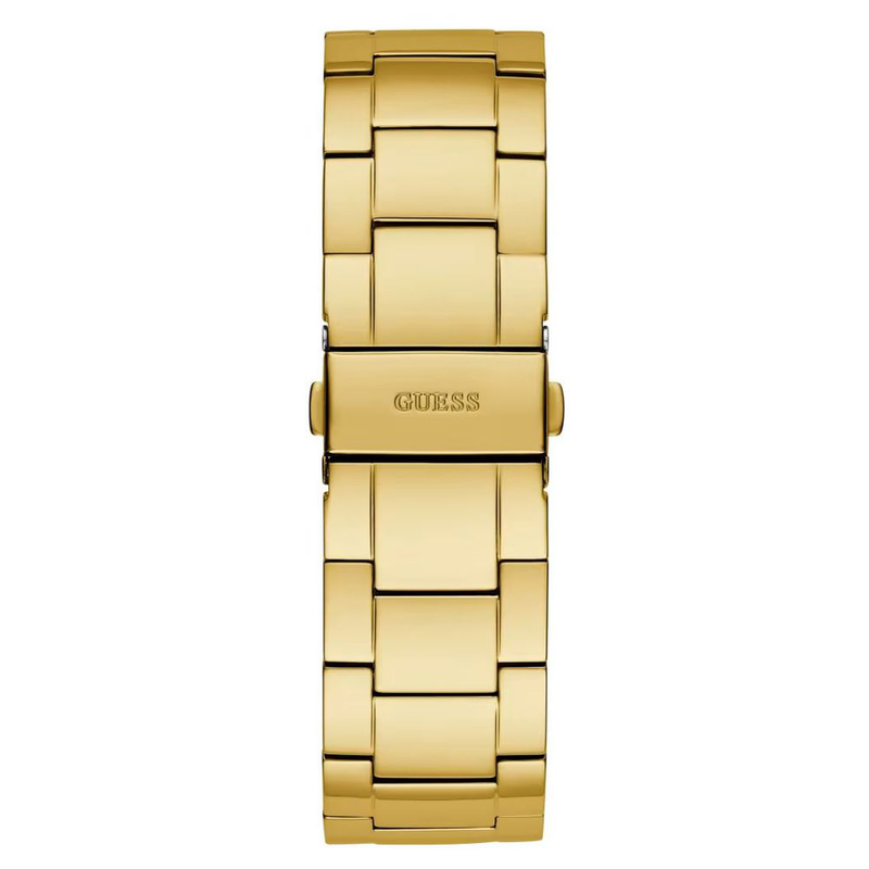 Gold stainless steel dress watch-null