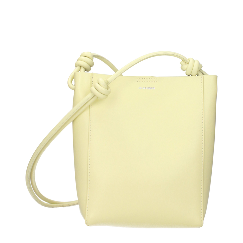 Yellow leather crossbody bag-null