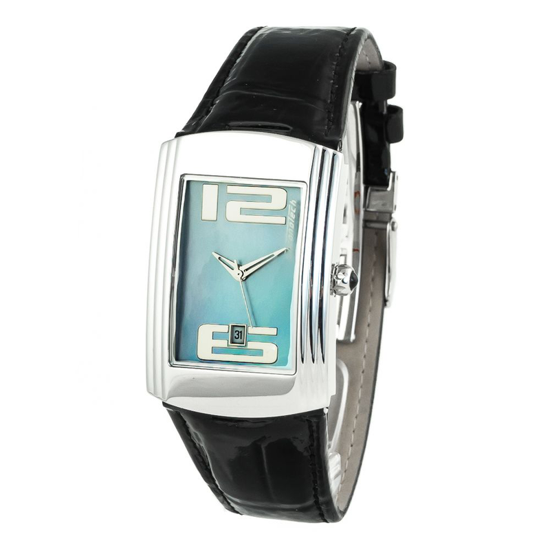 Silver stainless steel dress watch-null