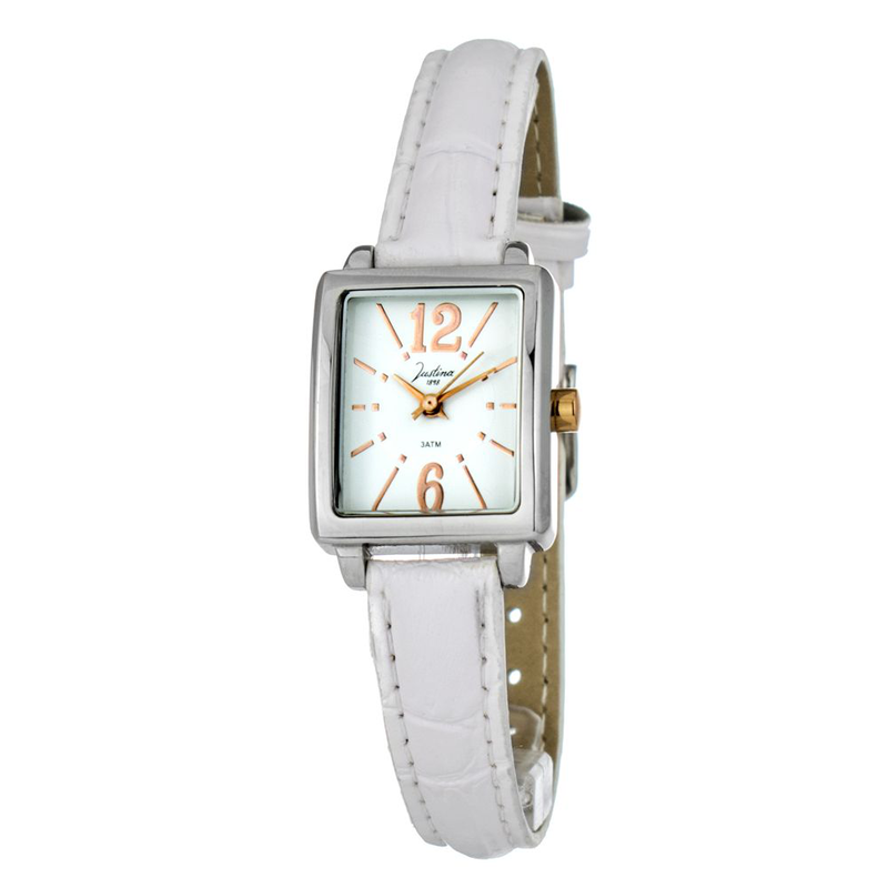 Multicolor leather dress watch-null