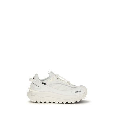 White polyamide athletic sneakers, White, medium