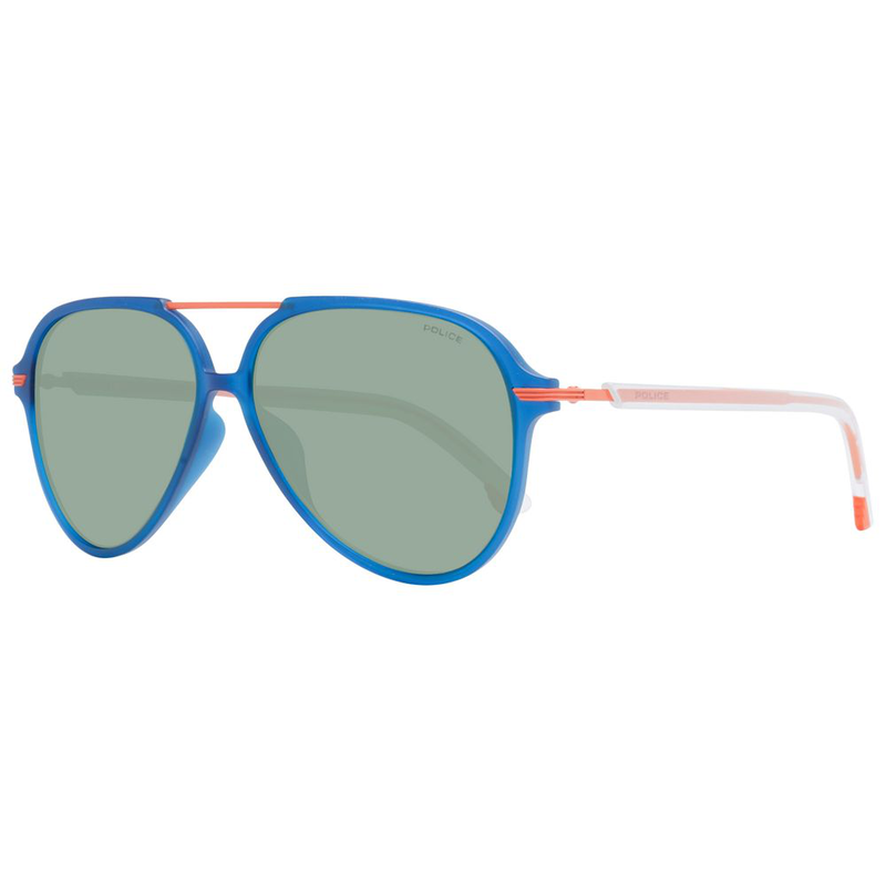 Blue plastic sunglasses-null