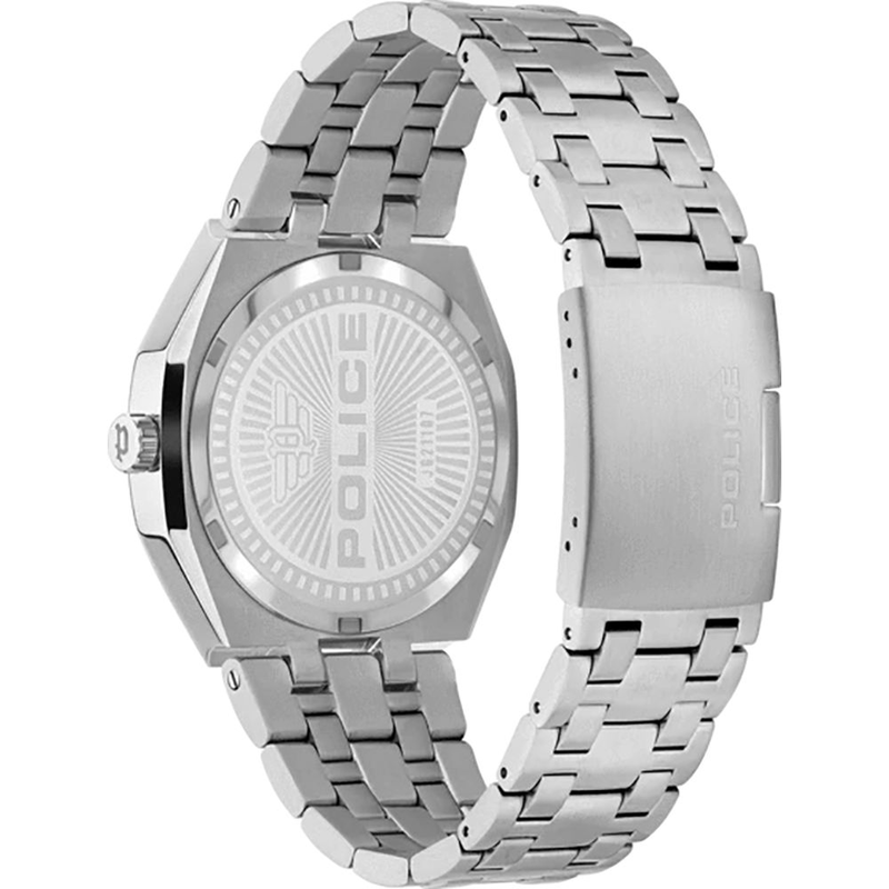 Silver stainless steel dress watch-null