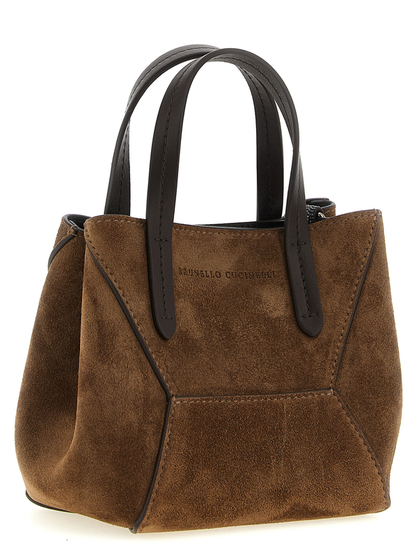 Brown calfskin handbag-null