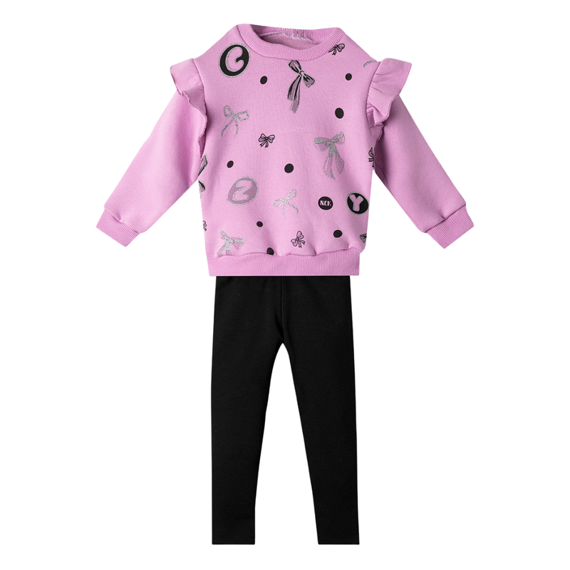 Nek kids wear kids girls tracksuit set violet 132425-101-null