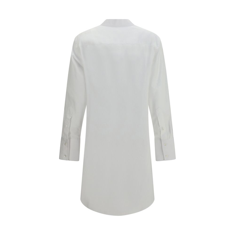 White cotton casual dress-null