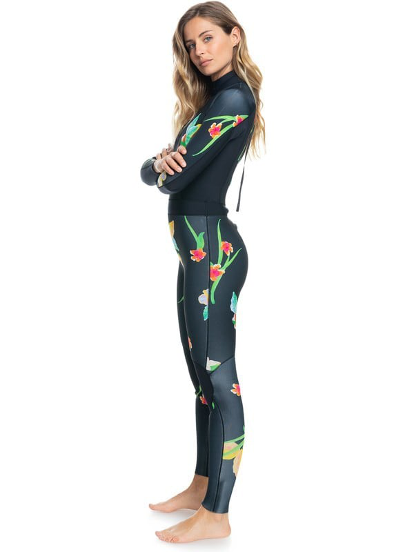 Roxy 3/2mm pop surf - back zip wetsuit for women (erjw103090 image number null