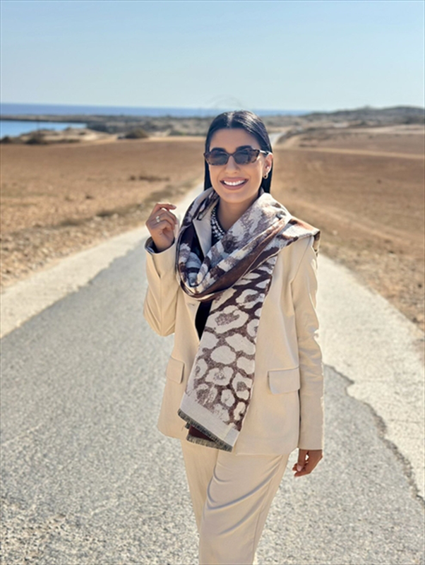 Scarf animal print-null