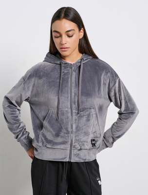 Bdtk woman's row fz hoodie, Coal, medium