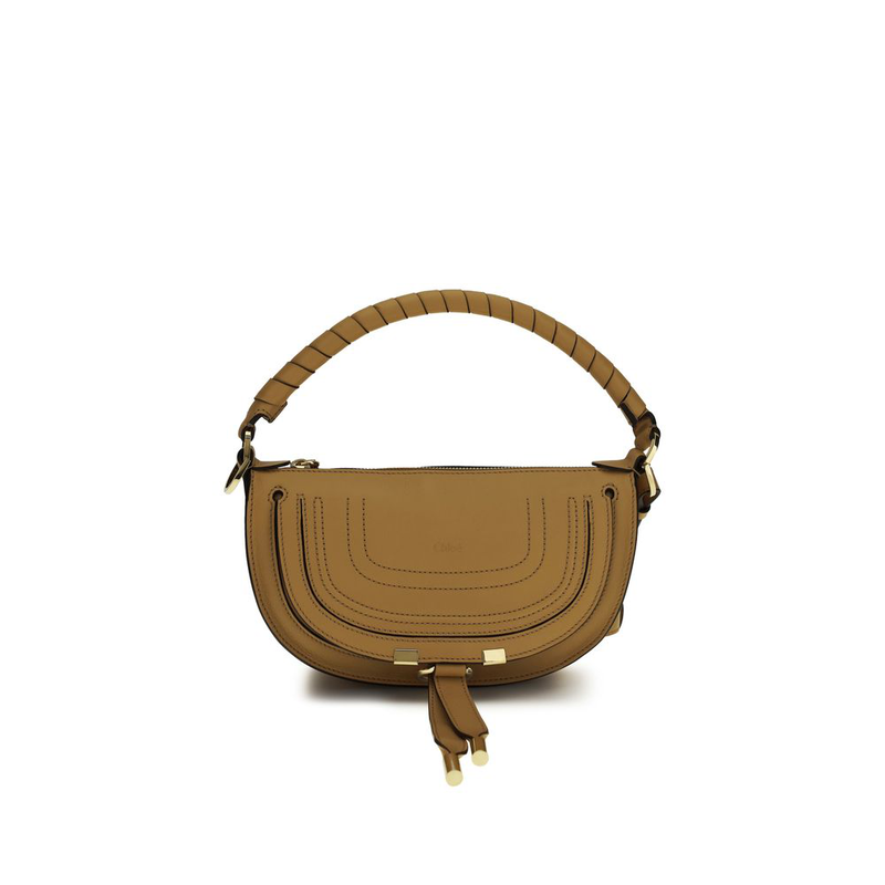 Brown calf leather bos taurus shoulder bag-null