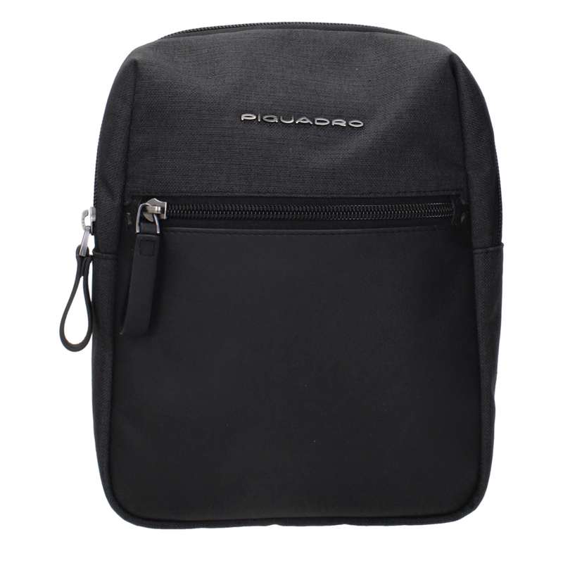 Black fabric crossbody bag-null