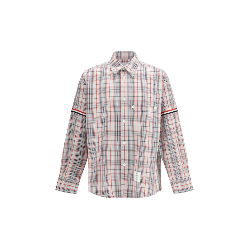 Multicolor fabric pattern shirt-null
