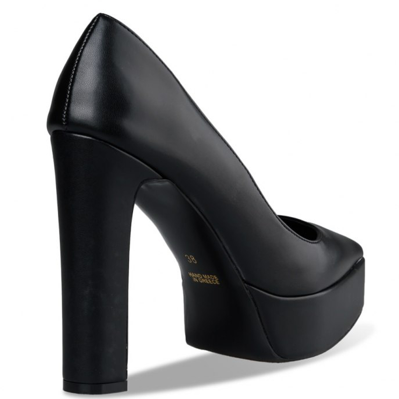 Platform heel pumps - black-null