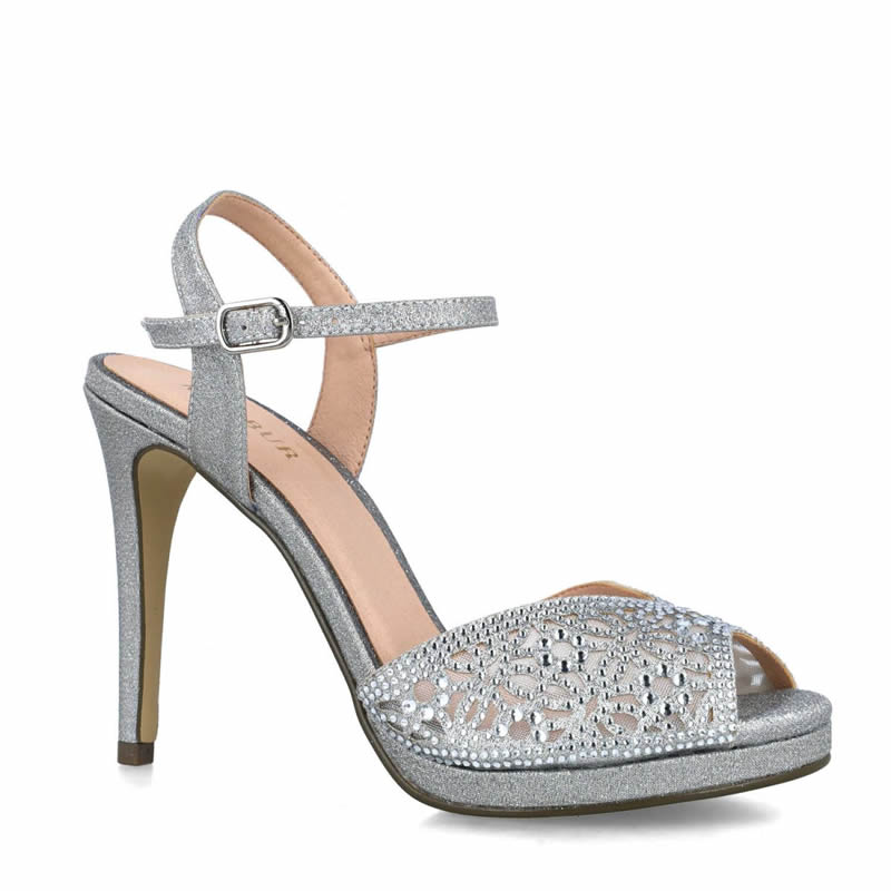 Menbur women zapato sandal glitters detalle strass-null