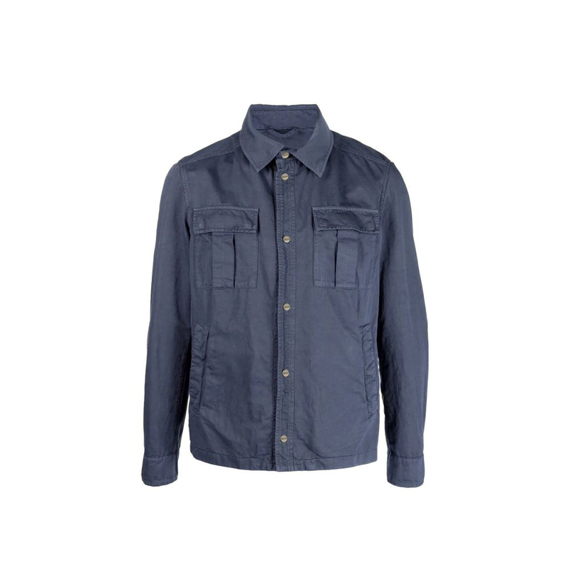 Blue cotton jacket-null