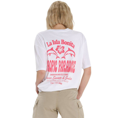 Women's s/s oversized t-shirt, White, medium
