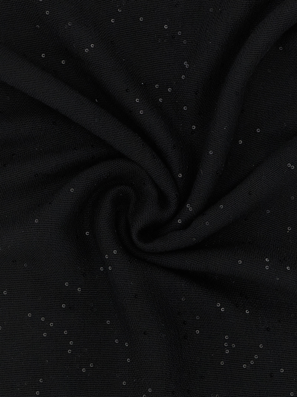 Black cashmere scarf-null