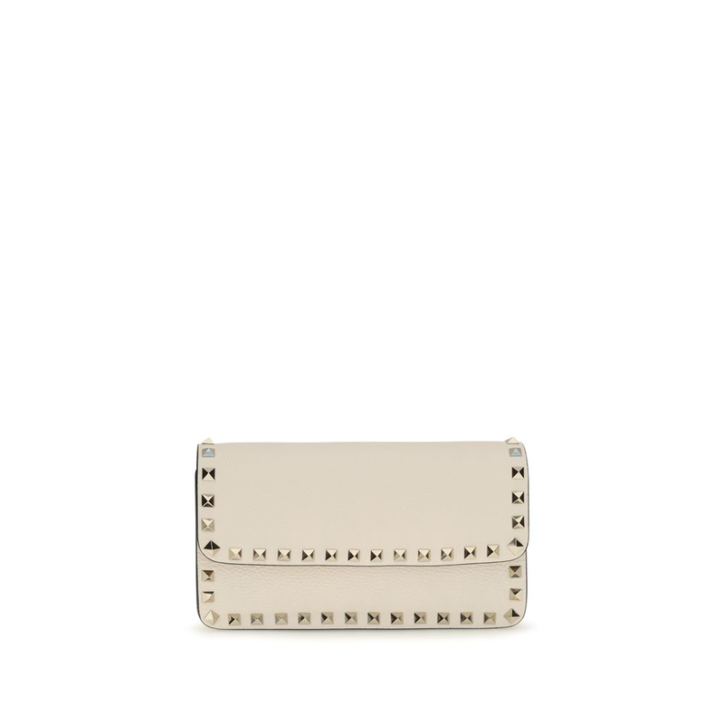 Beige calf leather bos taurus wallet-null
