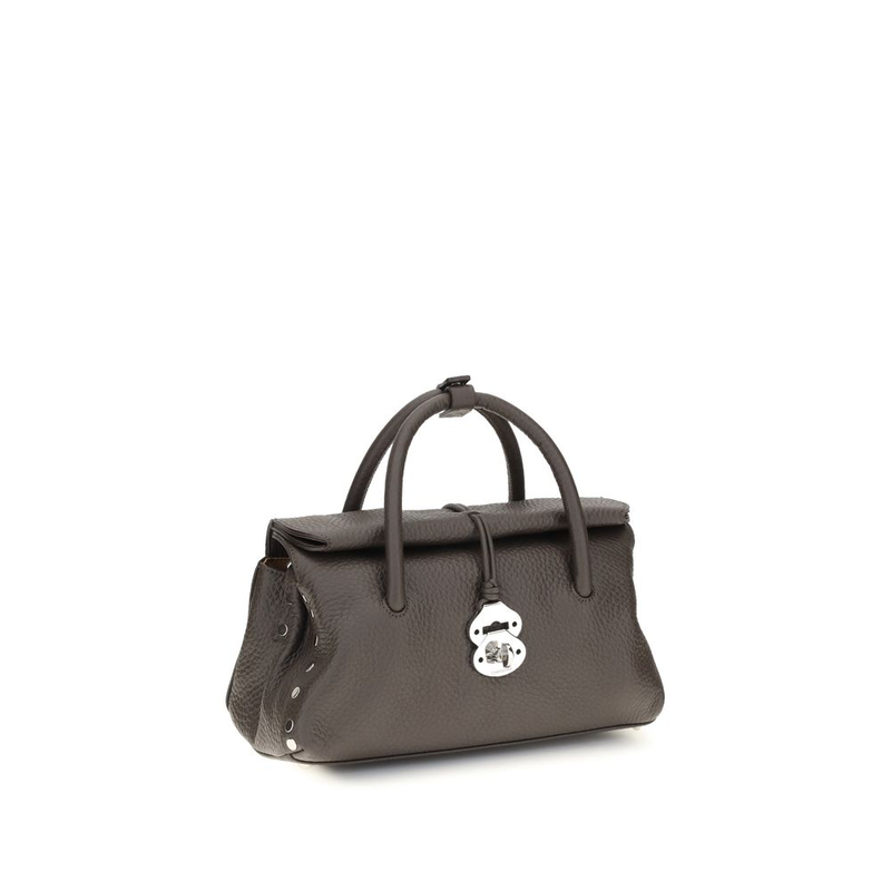 Brown calf leather bos taurus shoulder bag-null