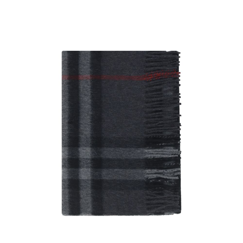 Gray cashmere scarf-null