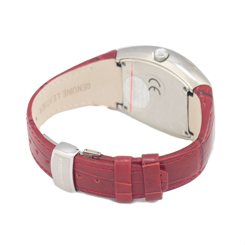 Multicolor leather dress watch-null