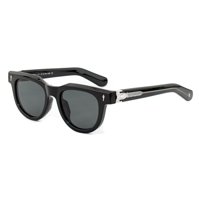 Black acetate sunglasses-null