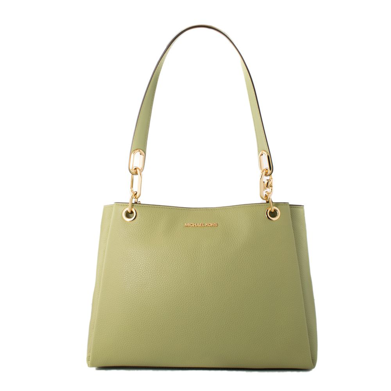 Bicolor leather handbag-null