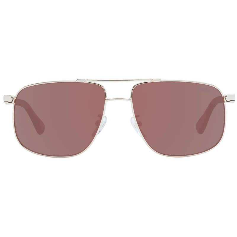Rose gold metal sunglasses-null