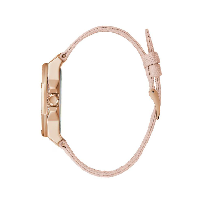 Multicolor leather dress watch-null