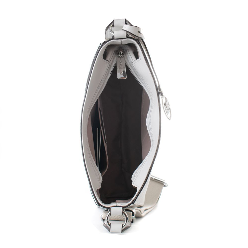 White canvas shoulder bag-null