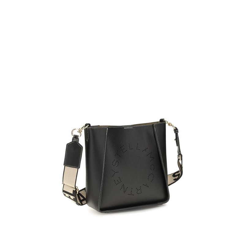 Black polyethylene shoulder bag-null