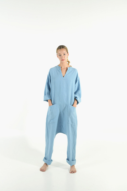 Kyoto linen jumpsuit image number null