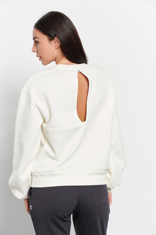 Bdtk woman lessismore sweater crewneck open back (1232-90412 image number null