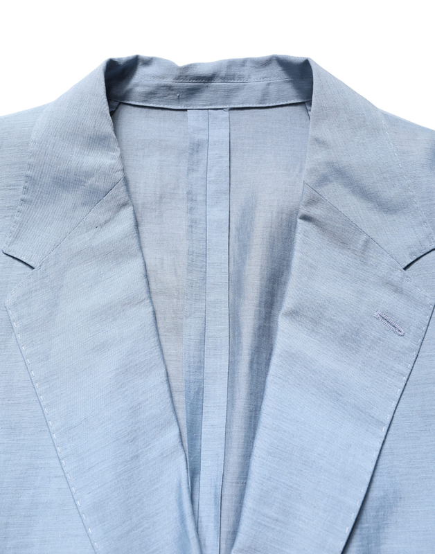 Light blue single breasted men jacket blazer-null