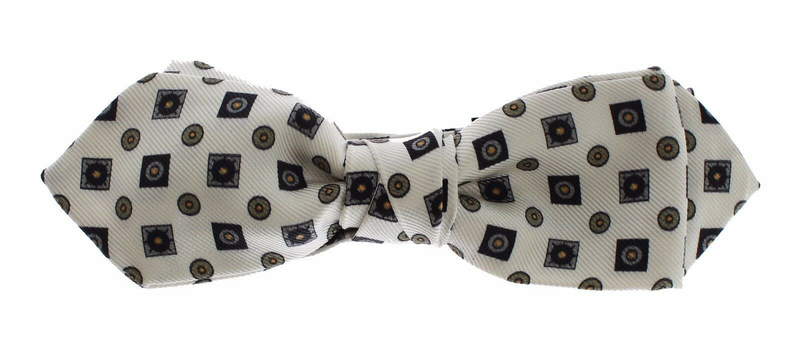 White silk bowtie leather men belt gift box-null