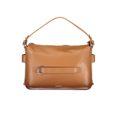 Marrone leather women handbag, Brown, medium