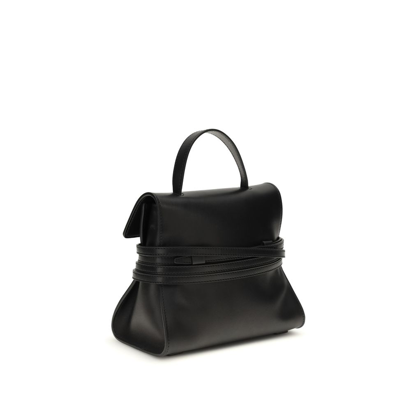Black calf leather bos taurus handbag-null