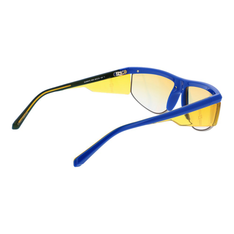 Blue plastic sunglasses-null
