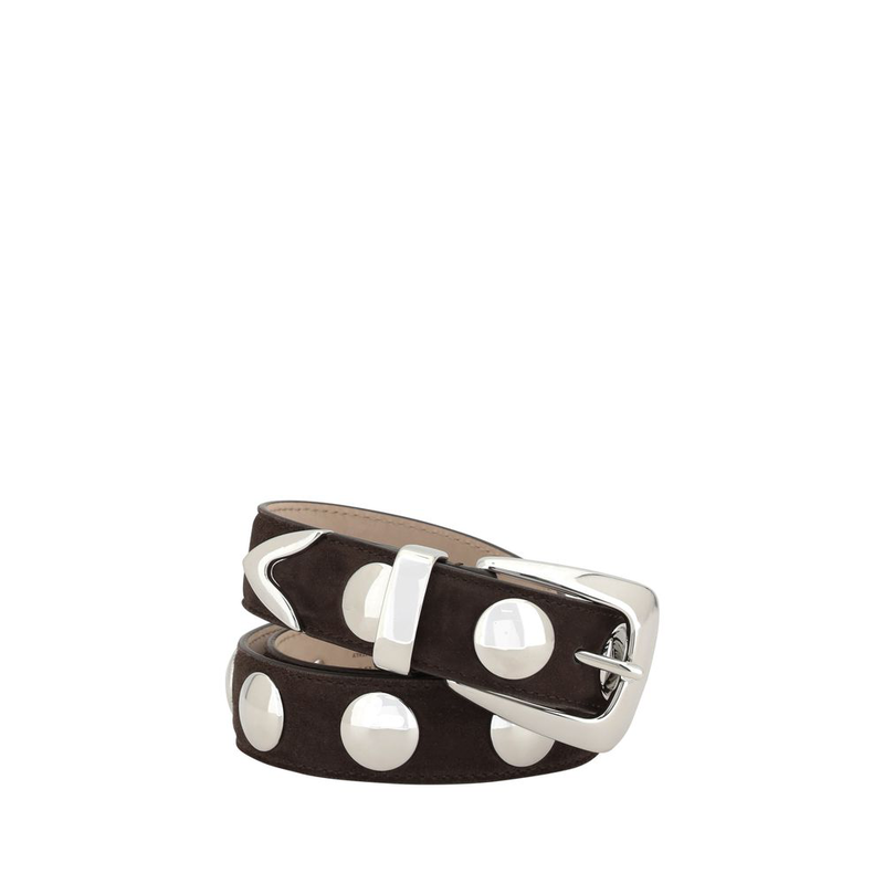 Brown calf leather bos taurus regular belt-null