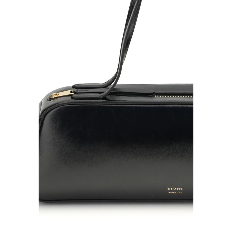 Black calf leather bos taurus shoulder bag-null