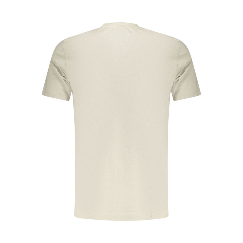 Beige cotton men t-shirt-null