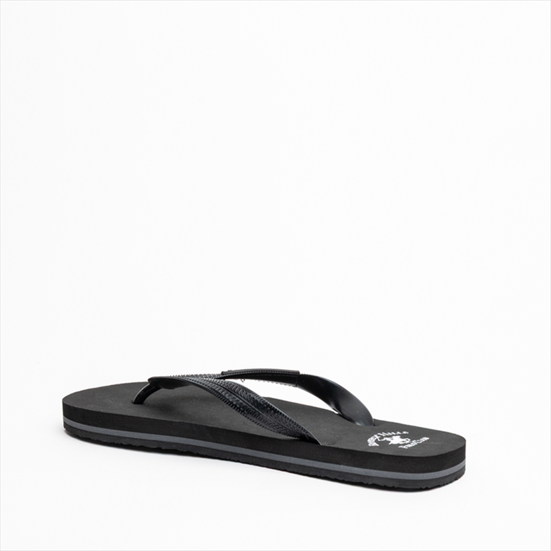 Product image: Beverly hills polo club mens flip flop slippers with lexical logo branding-null