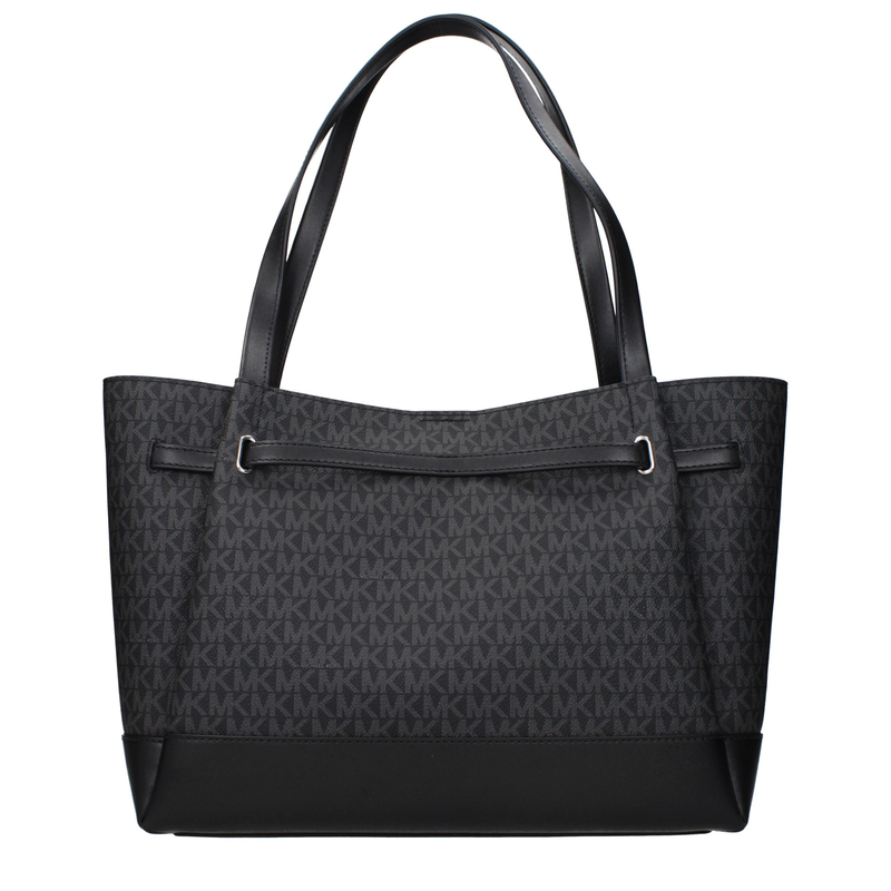 Black fabric shoulder bag-null