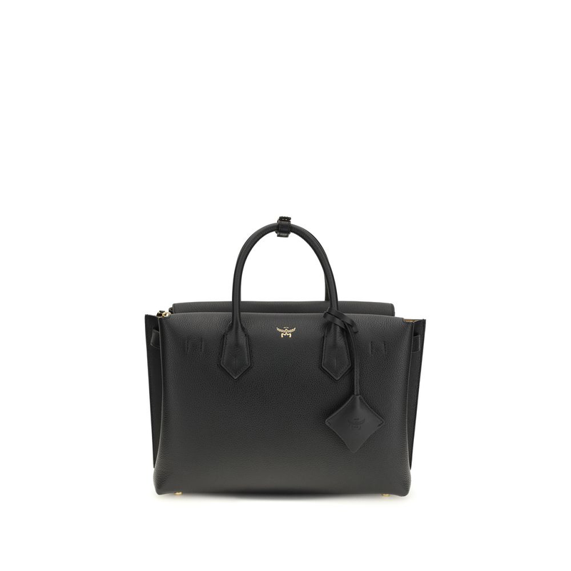 Black calf leather bos taurus handbag-null