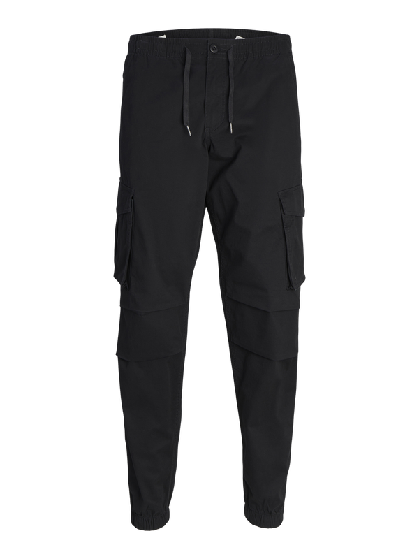 Jpstkane cargo trousers - black-null